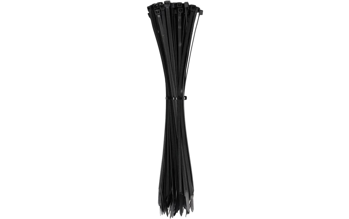 Max Hauri Kabelbinder 100 Stück Schwarz 370 mm x 4.8 mm – Kabelbinder von Max Hauri