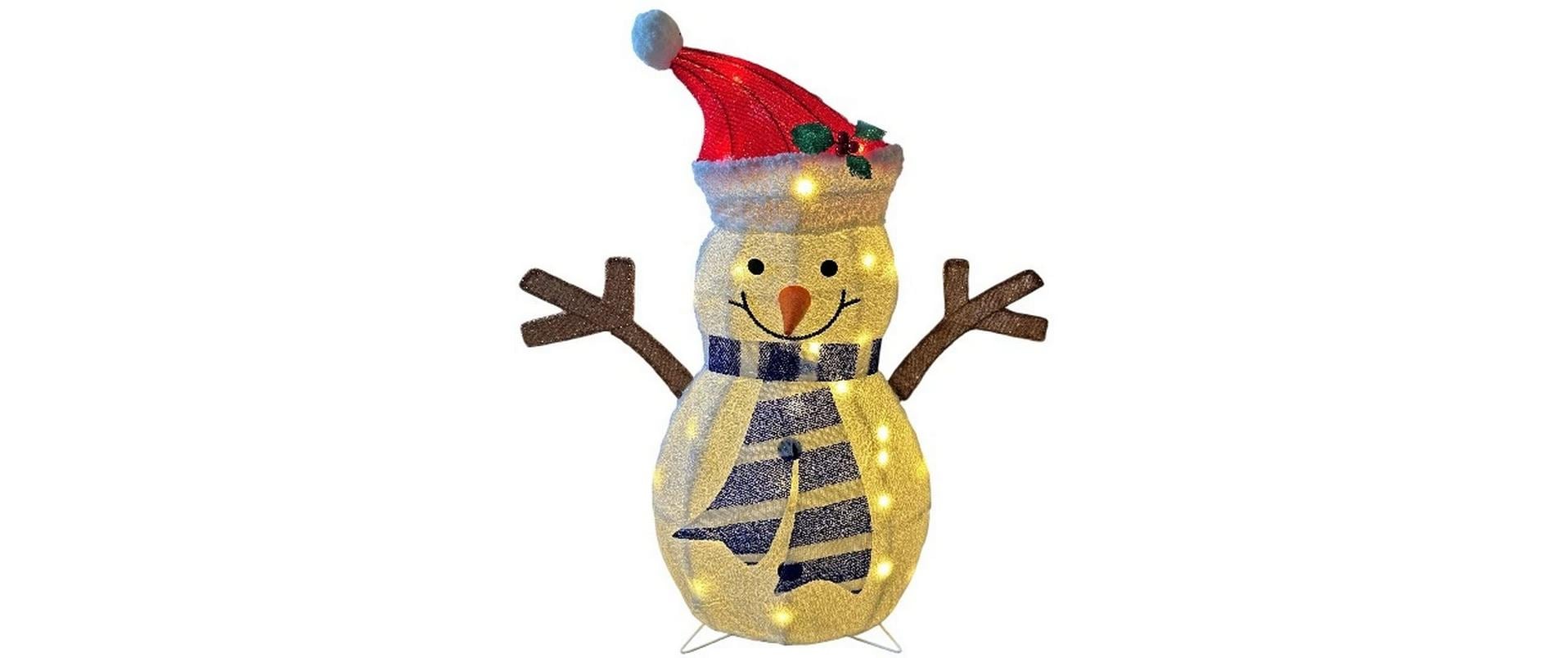 Dameco Dameco LED Deko Schneemann mit roter Mütze