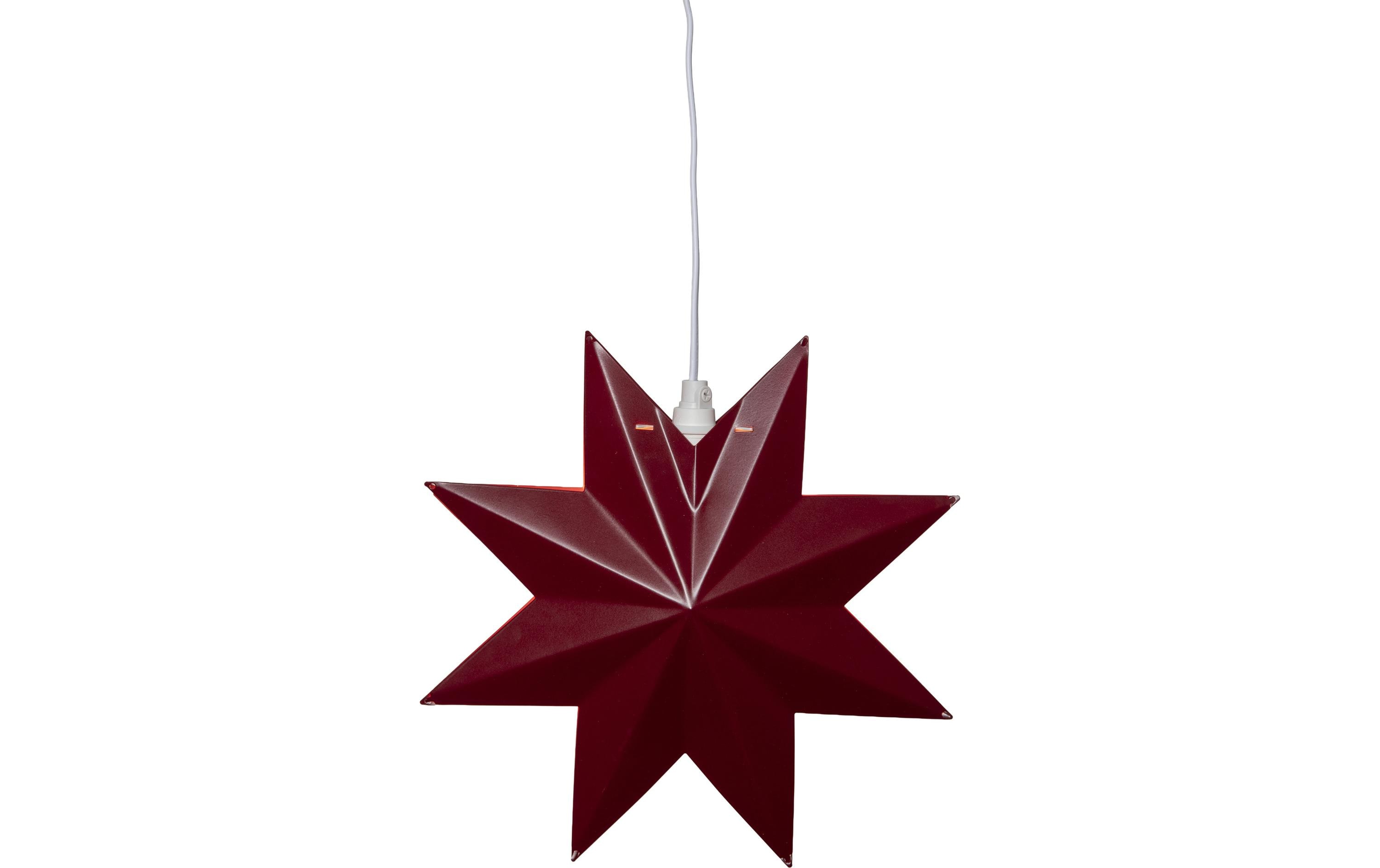 Star Trading Metall Stern Classic Indoor, Rot, 28.00 cm Höhe