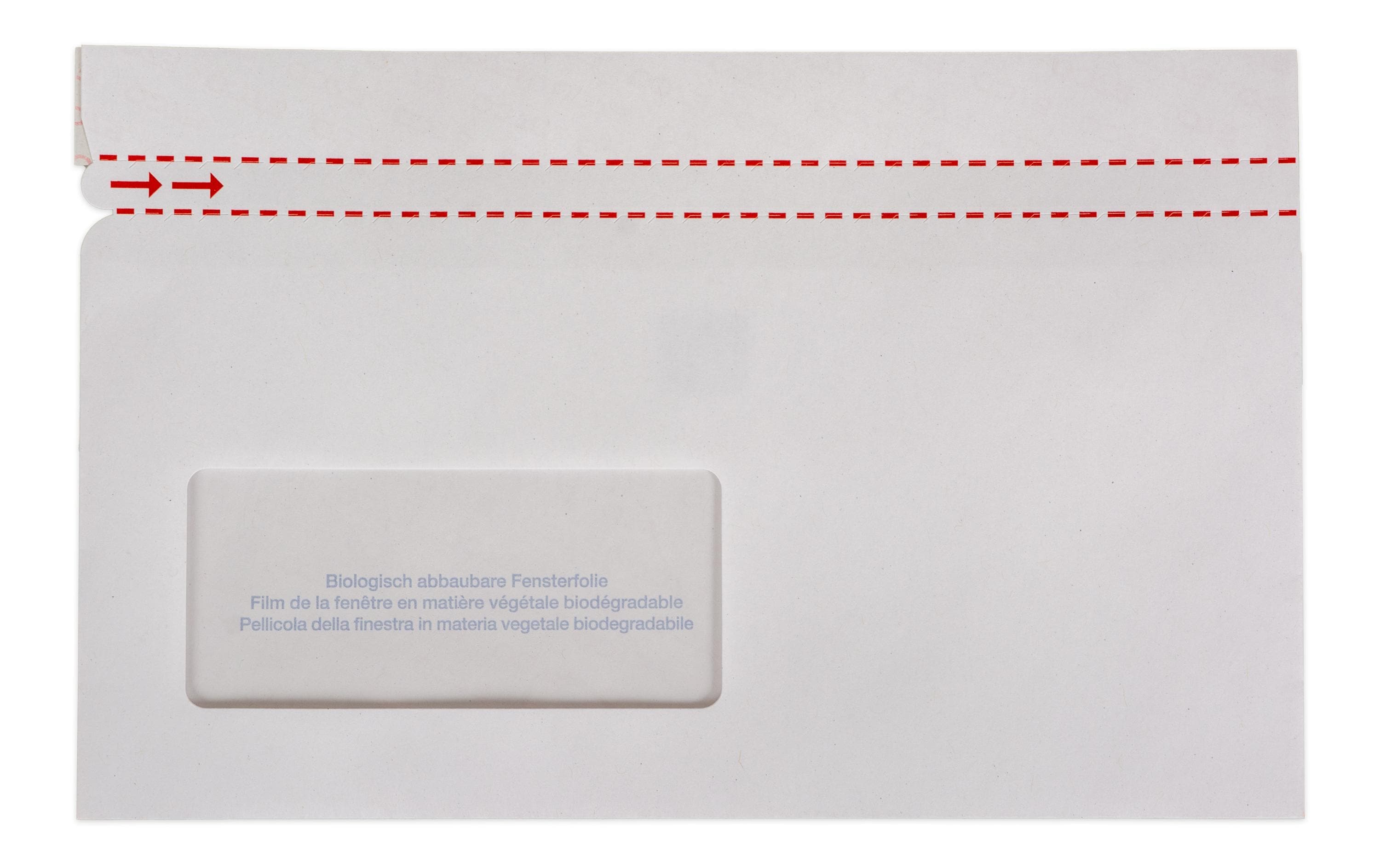 ELCO Dokumententasche aus Papier C5/6 Fenster links, 250 Stück – Dokumententasche von ELCO