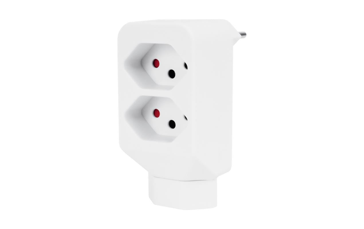 STEFFEN Mehrfachadapter 2 + 1x T13, Weiss – Mehrfachstecker von STEFFEN