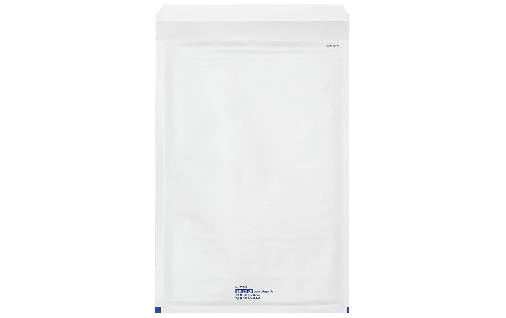Brieger Luftpolstertasche 11.5 x 21.5 cm, Weiss – Luftpolstertasche von Brieger