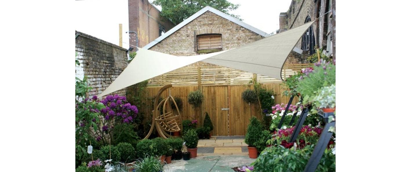 Perel Sonnensegel - Quadrat, 5x5 m,