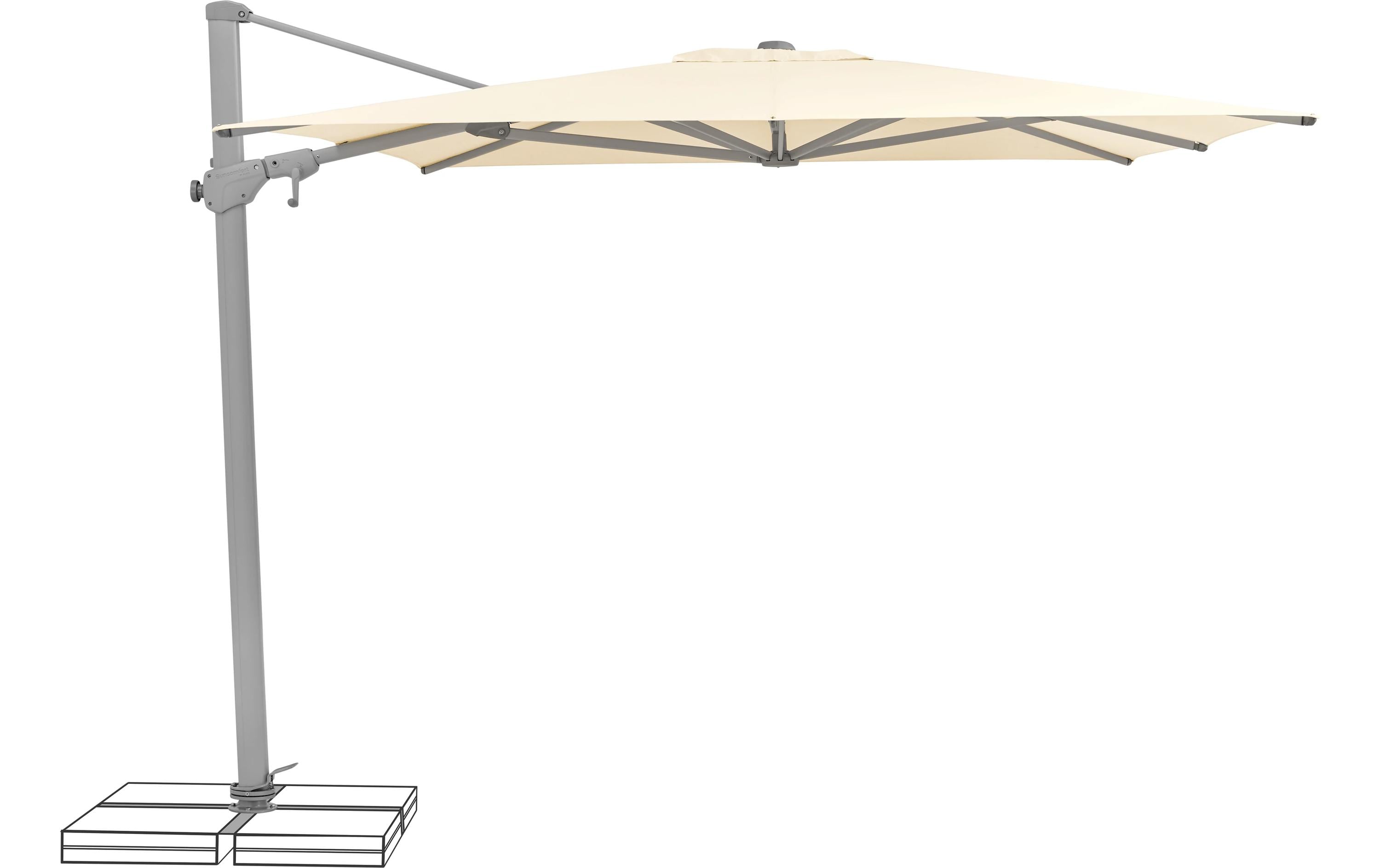 Suncomfort by Glatz Sonnenschirm Varioflex Ecru