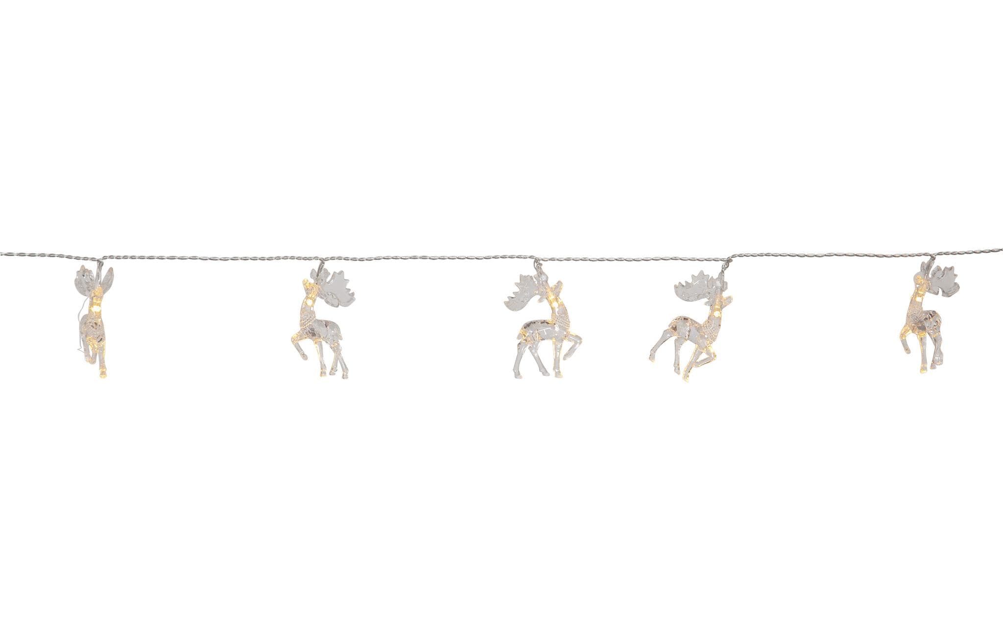 Star Trading LED-Lichterkette Izy Rentier, 10 LED, 1.35 m, Indoor – Lichterkette batteriebetrieben von Star Trading
