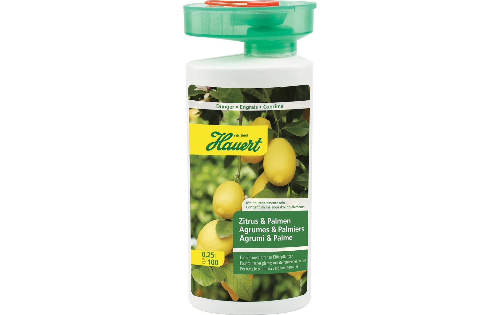Hauert Flüssigdünger Zitrus und Palmen, 250 ml
