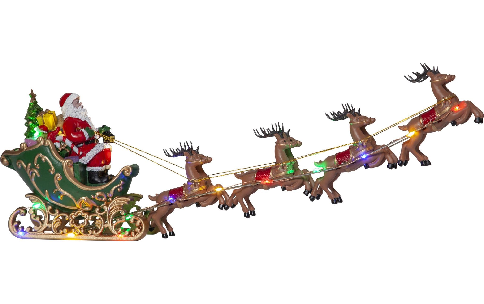 Star Trading LED-Figur Deerville 15 LED, 48 cm, indoor – LED-Weihnachtsfigur mit Timer von Star Trading