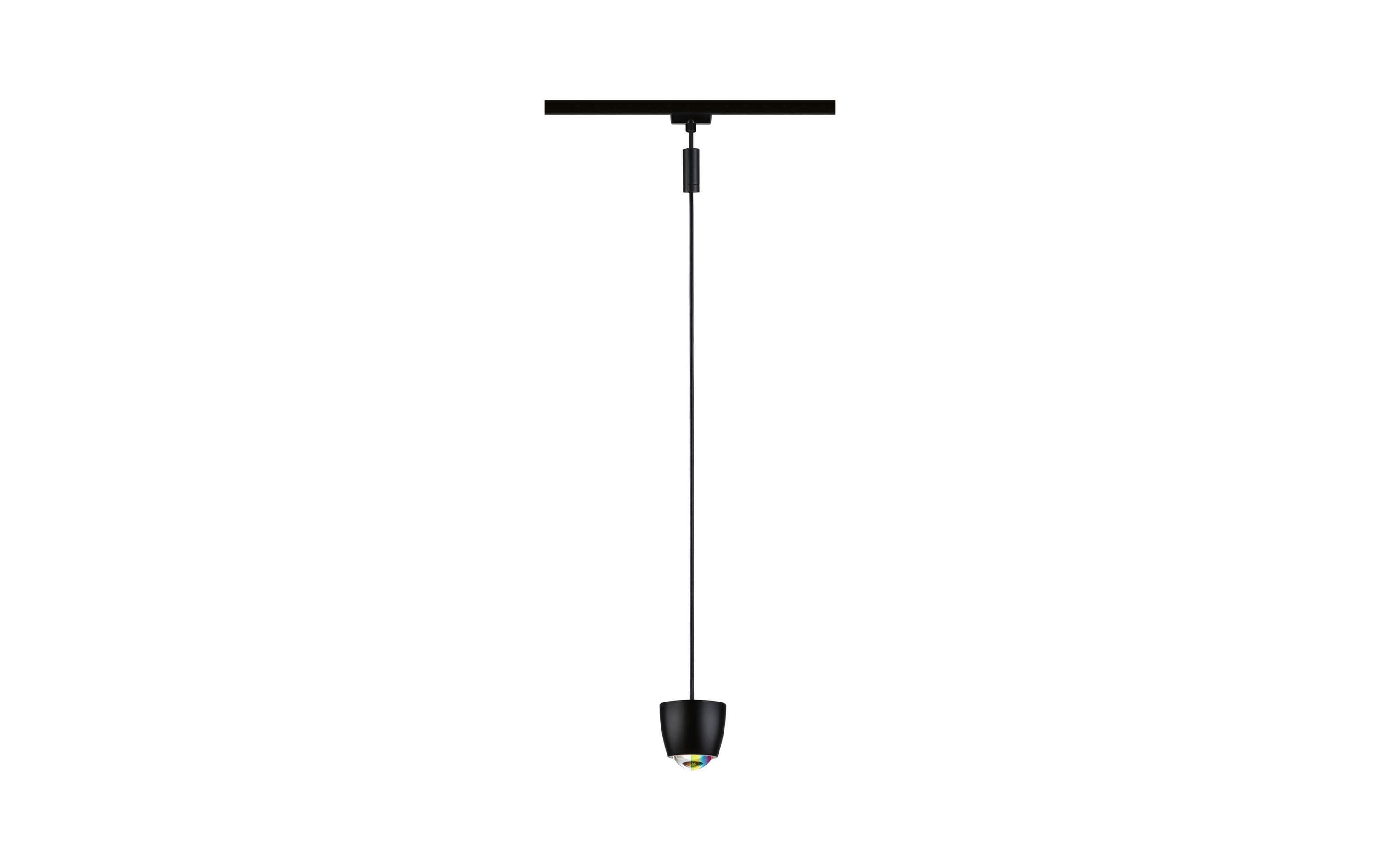 Paulmann URail LED Pendel Tyros RGBW Zigbee, 4.5W, schwarz matt – Smarte Deckenleuchte für Paulmann URail von Paulmann