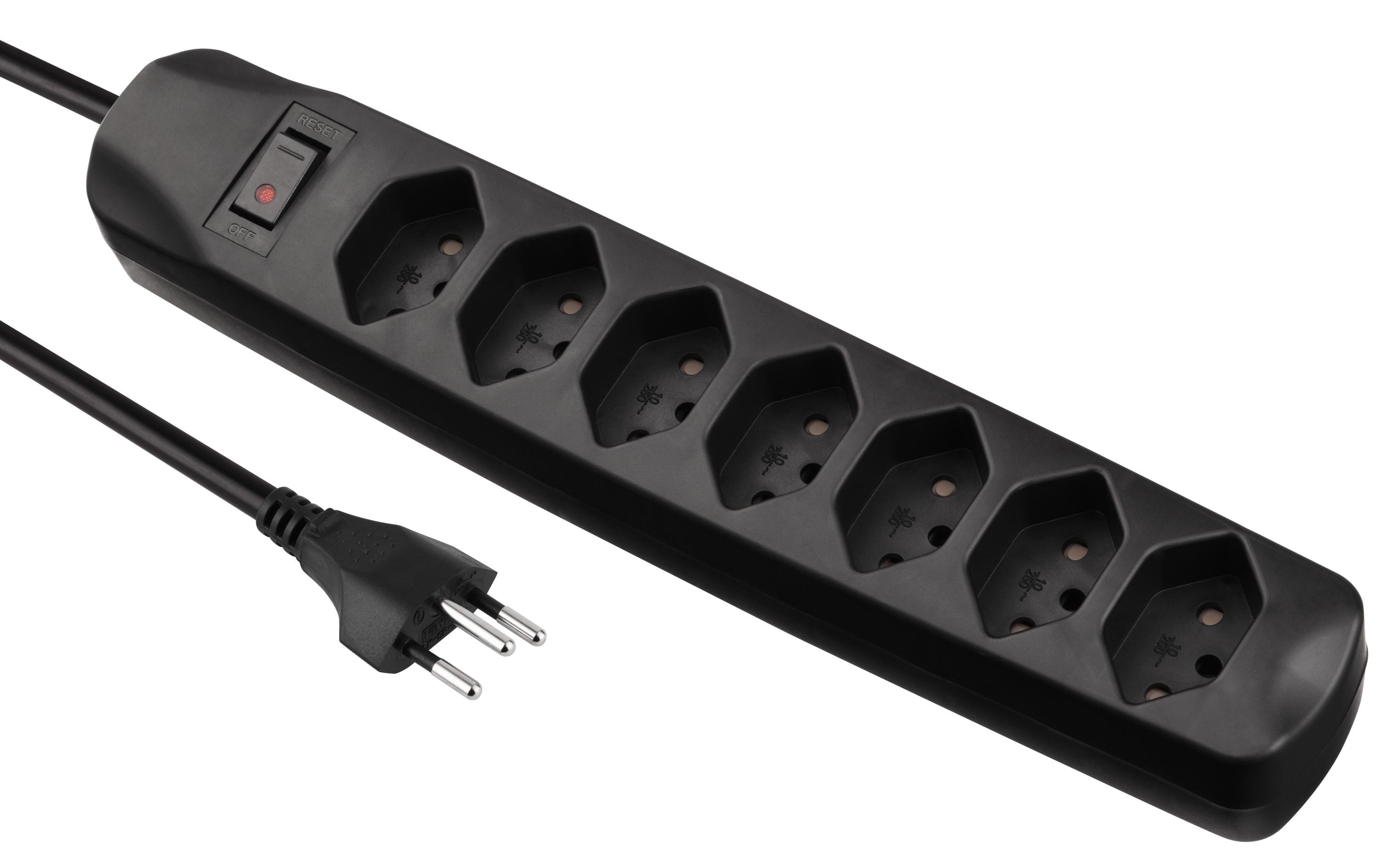FURBER.power Steckdosenleiste 7x T13 mit Schalter – Steckerleiste von FURBER.power