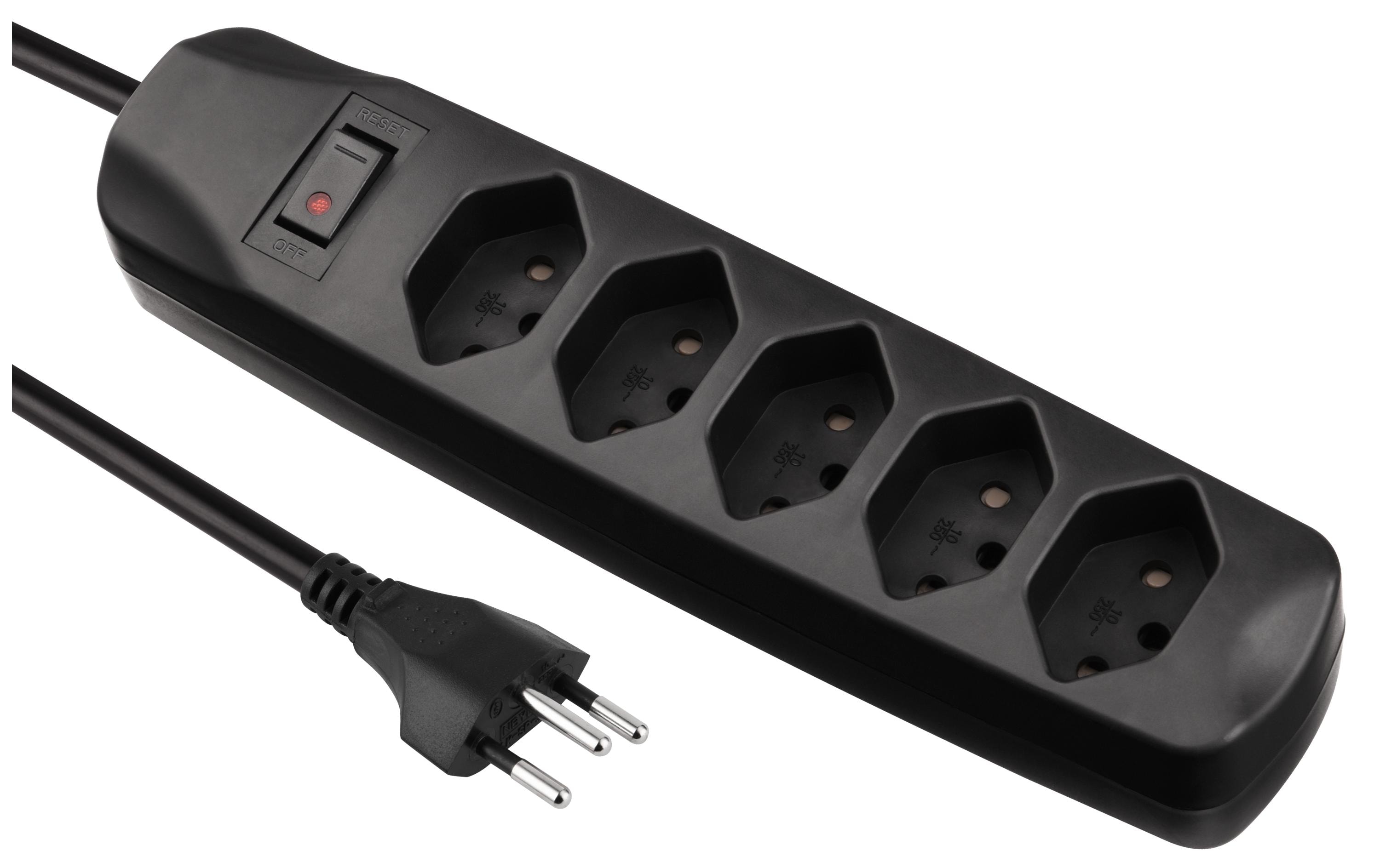 FURBER.power Steckdosenleiste 5x T13 mit Schalter – Steckerleiste von FURBER.power