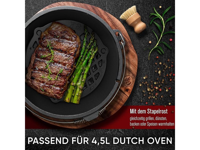 Gusseisen Stapelrost für Dutch Oven 4,5L