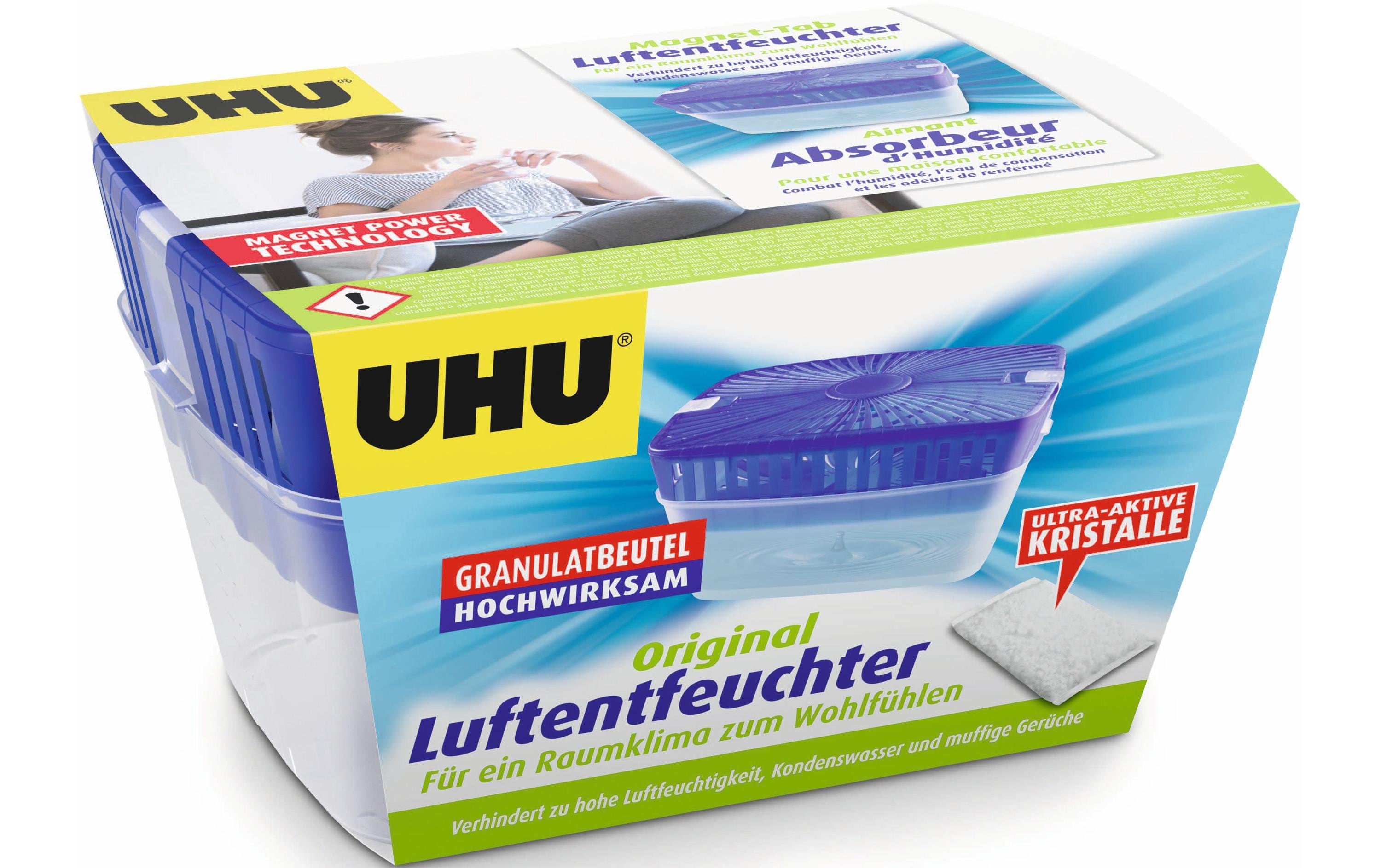 UHU Original 1000 g – passiver Granulat-Luftentfeuchter für grössere Räume