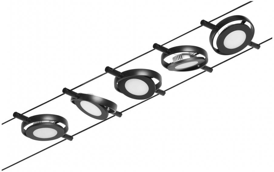 Paulmann CorDuo LED Seilsystem RoundMac Basisset 5 x 200 lm – Smarte Seilsystem-Set für Paulmann CorDuo von Paulmann