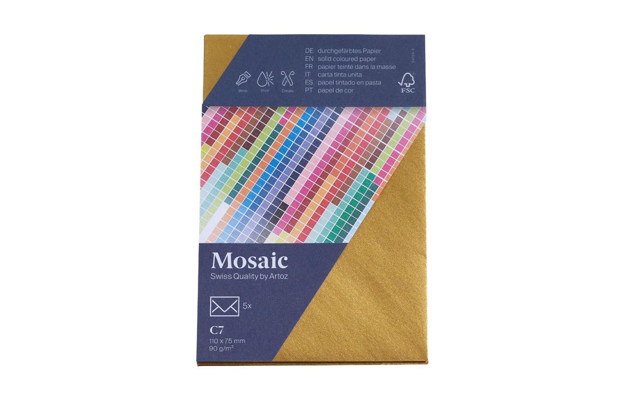 Artoz Couvert Mosaic C7, 5 Stück, Gold – Couvert von Artoz