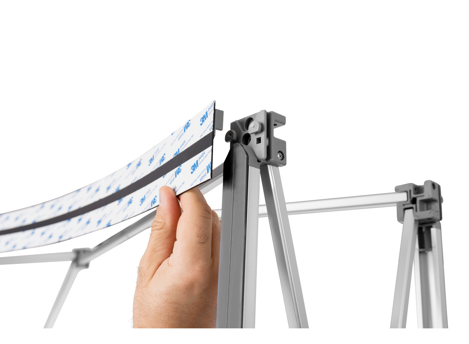 Wand Magnetic Pop Up Standard - 3x3, gebogen, im Koffer