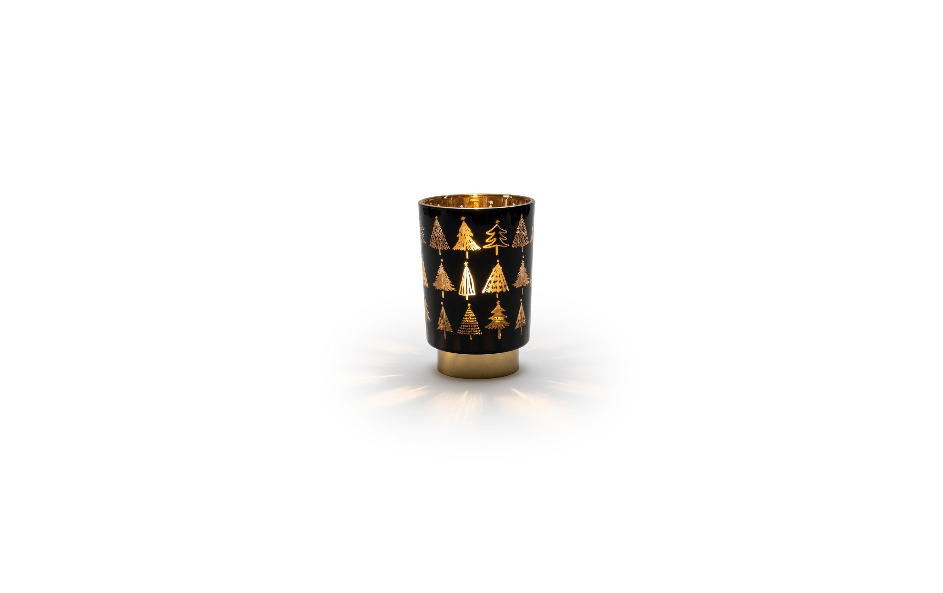 STT Laterne, Baum, S, 15 cm, Schwarz – LED-Laterne von STT