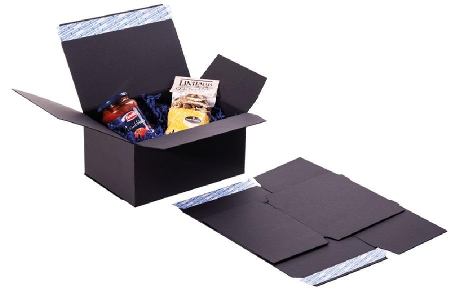 Brieger Aufrichtschachtel Brieger Box 180 x 135 x 100 mm, Schwarz – Versandkarton von Brieger