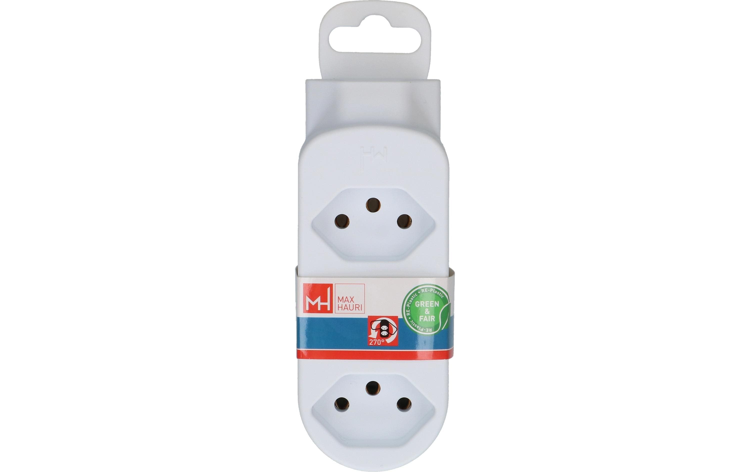 Max Hauri Abzweigstecker ADAPT 3+1x Typ 13, drehbar Green+Fair 3 – Mehrfachstecker von Max Hauri