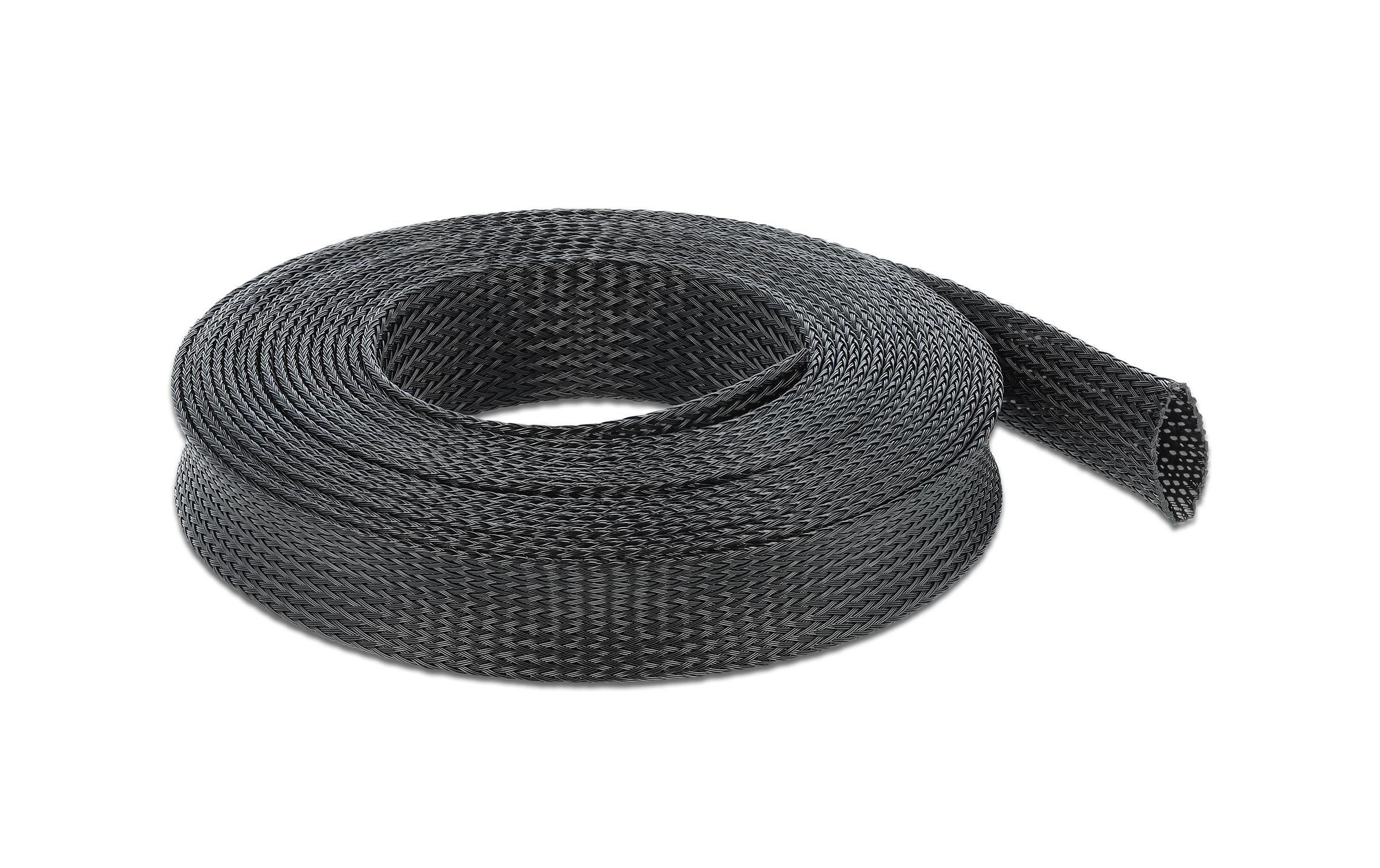 Delock Kabelschlauch 5m x 25 mm Schwarz – Kabelschlauch von Delock