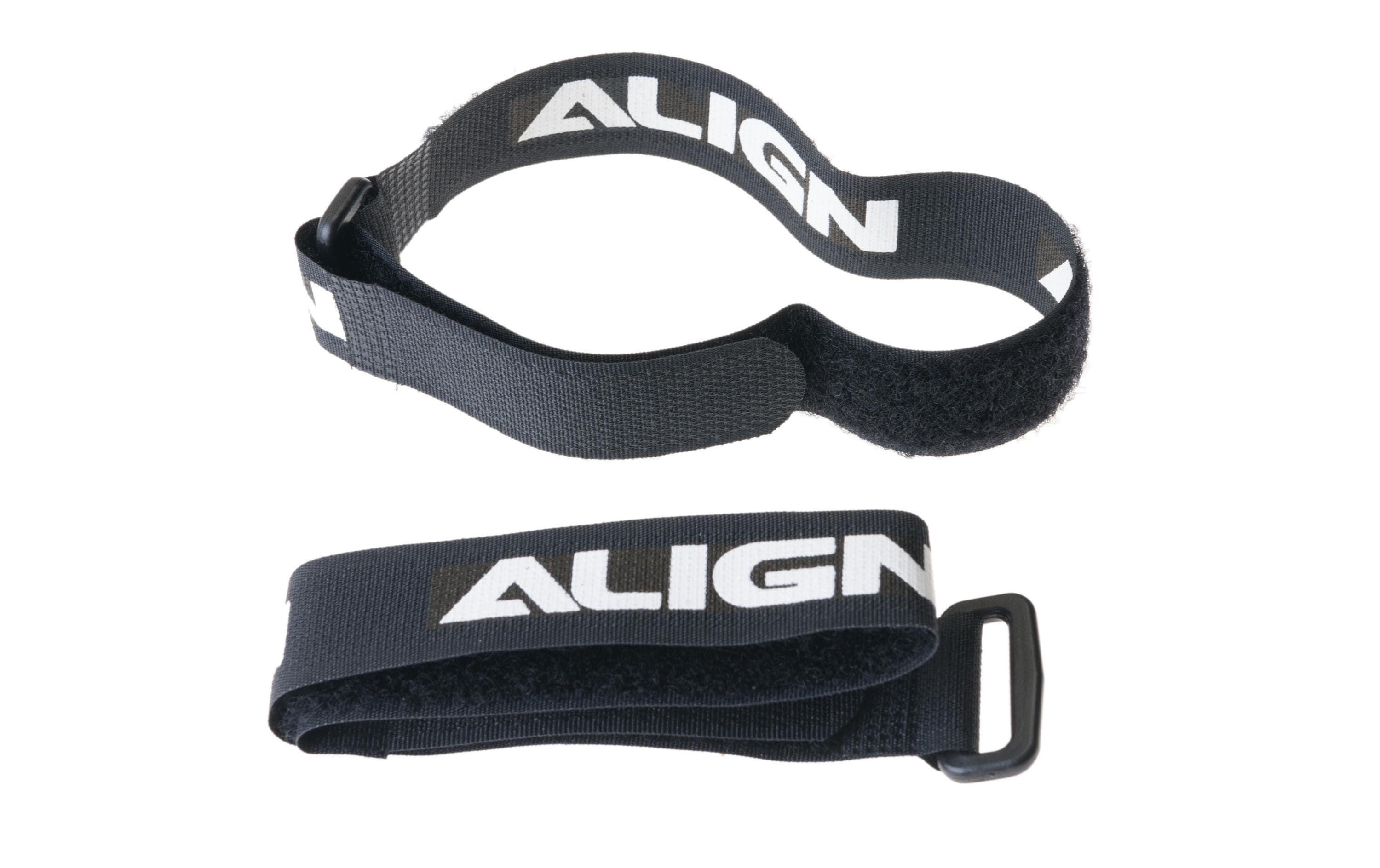 ALIGN Schlaufenband 20 x 340 mm Schwarz, 2 Stück – Klettkabelbinder von ALIGN