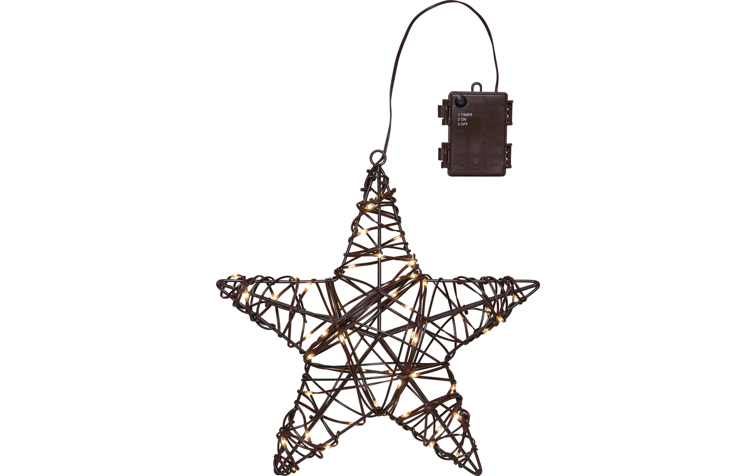 Star Trading LED-Stern Vicke Star, 30 cm, Warmweiss – LED-Weihnachtsdeko für aussen von Star Trading