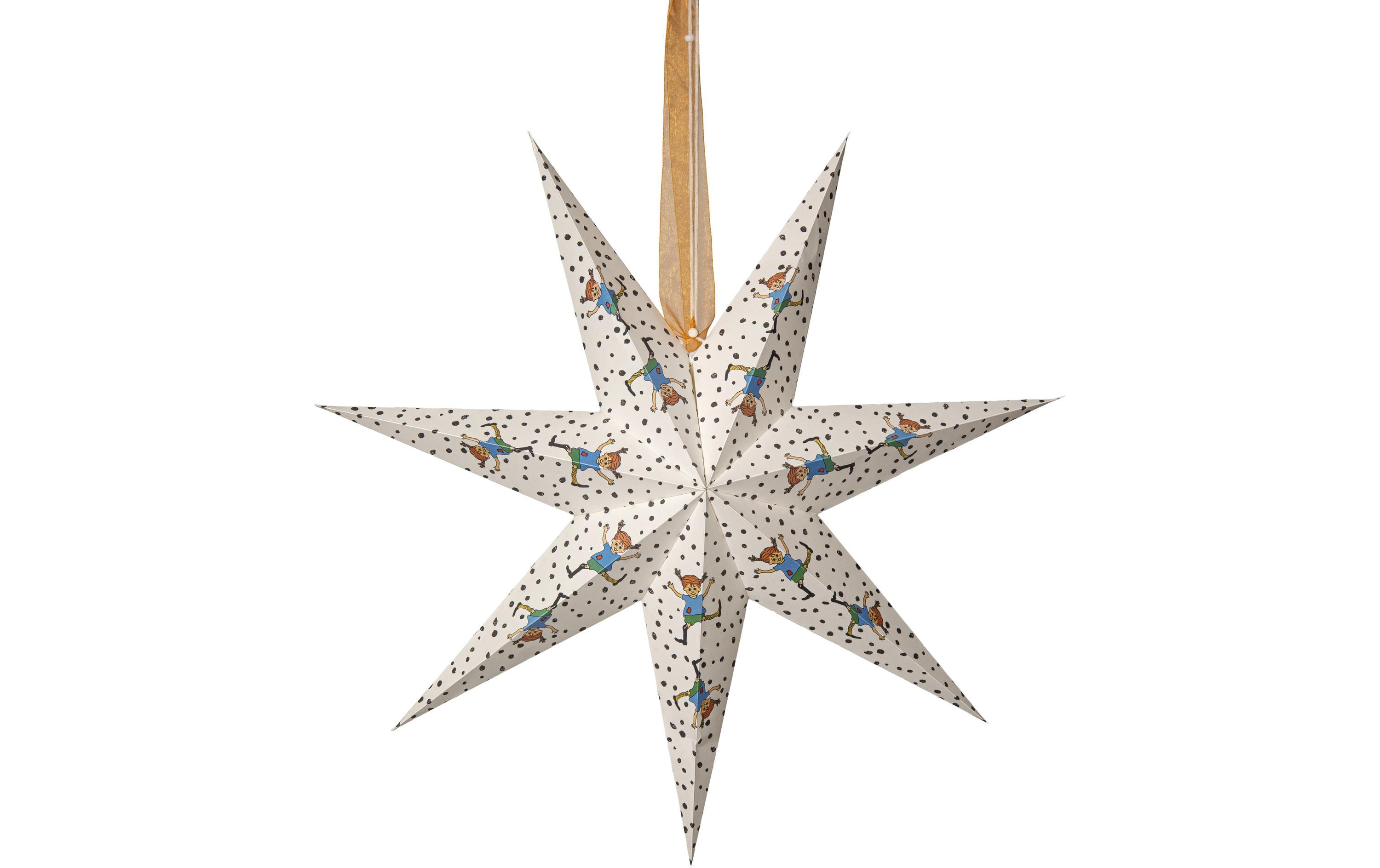 Star Trading Stern PIPPI Indoor, Weiss, 60.00 cm Höhe