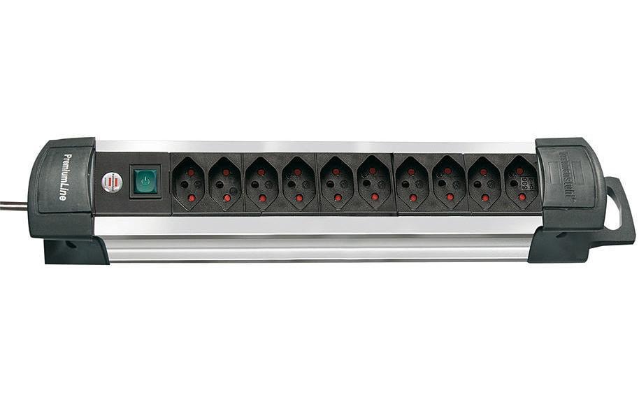 Brennenstuhl Steckdosenleiste Premium-Alu-Line 10x T13 – Steckerleiste von Brennenstuhl