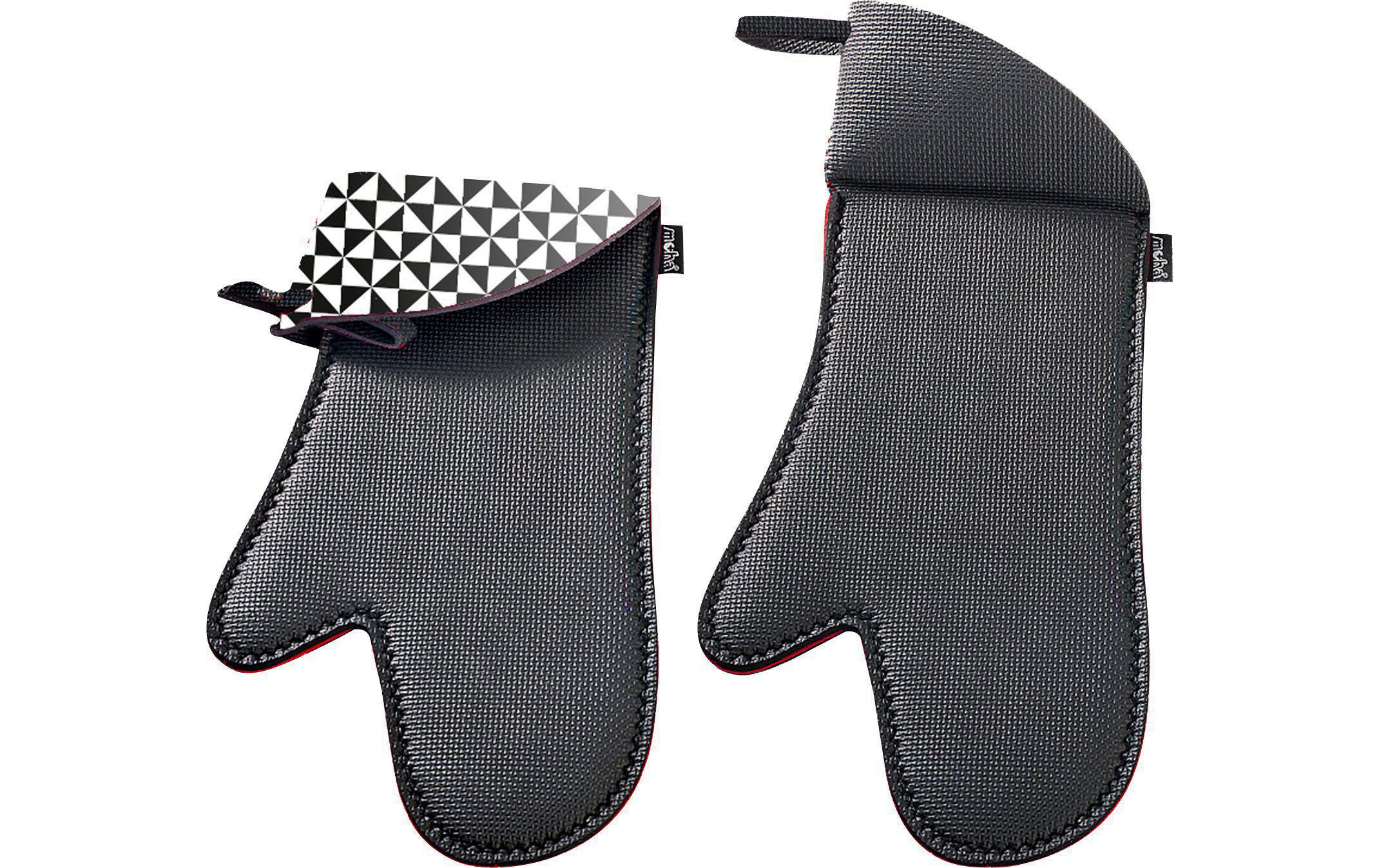 Moha Küchenhandschuh Maxi Protector Schwarz/Rot