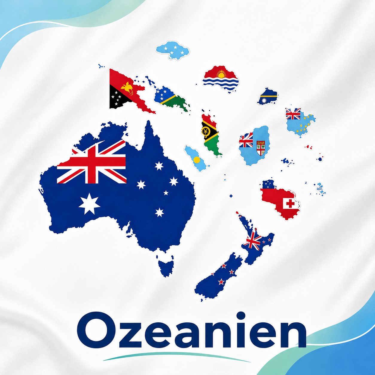 Länderfahnen – Individuelle Größen und Materialien Antarctica