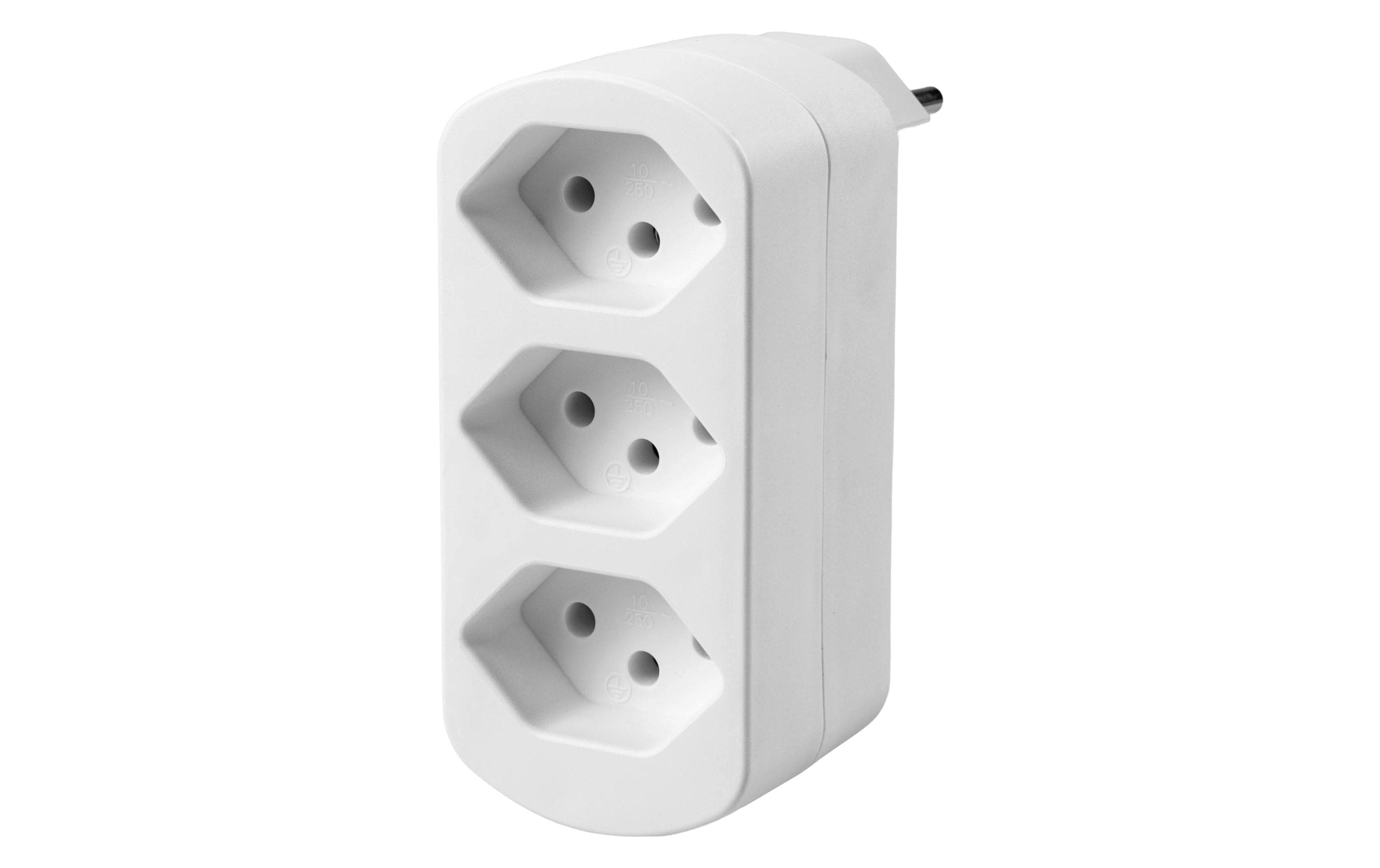 FURBER.power Mehrfachstecker Flexo 3 x T13, drehbar – Mehrfachstecker von FURBER.power