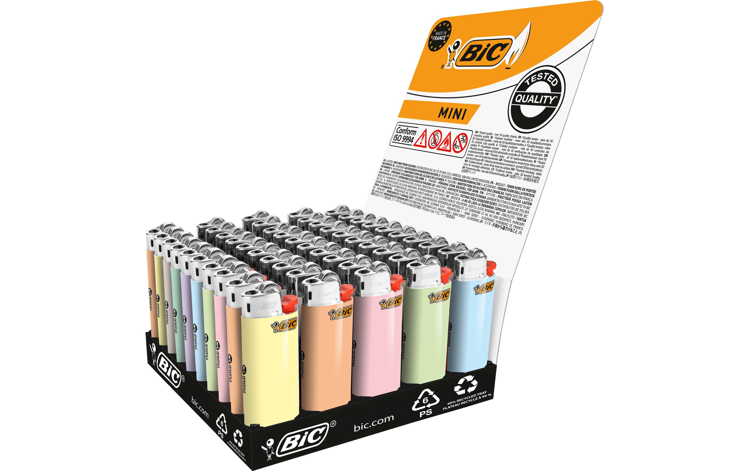 BIC Feuerzeug Mini J25 Pastel Assortiert
