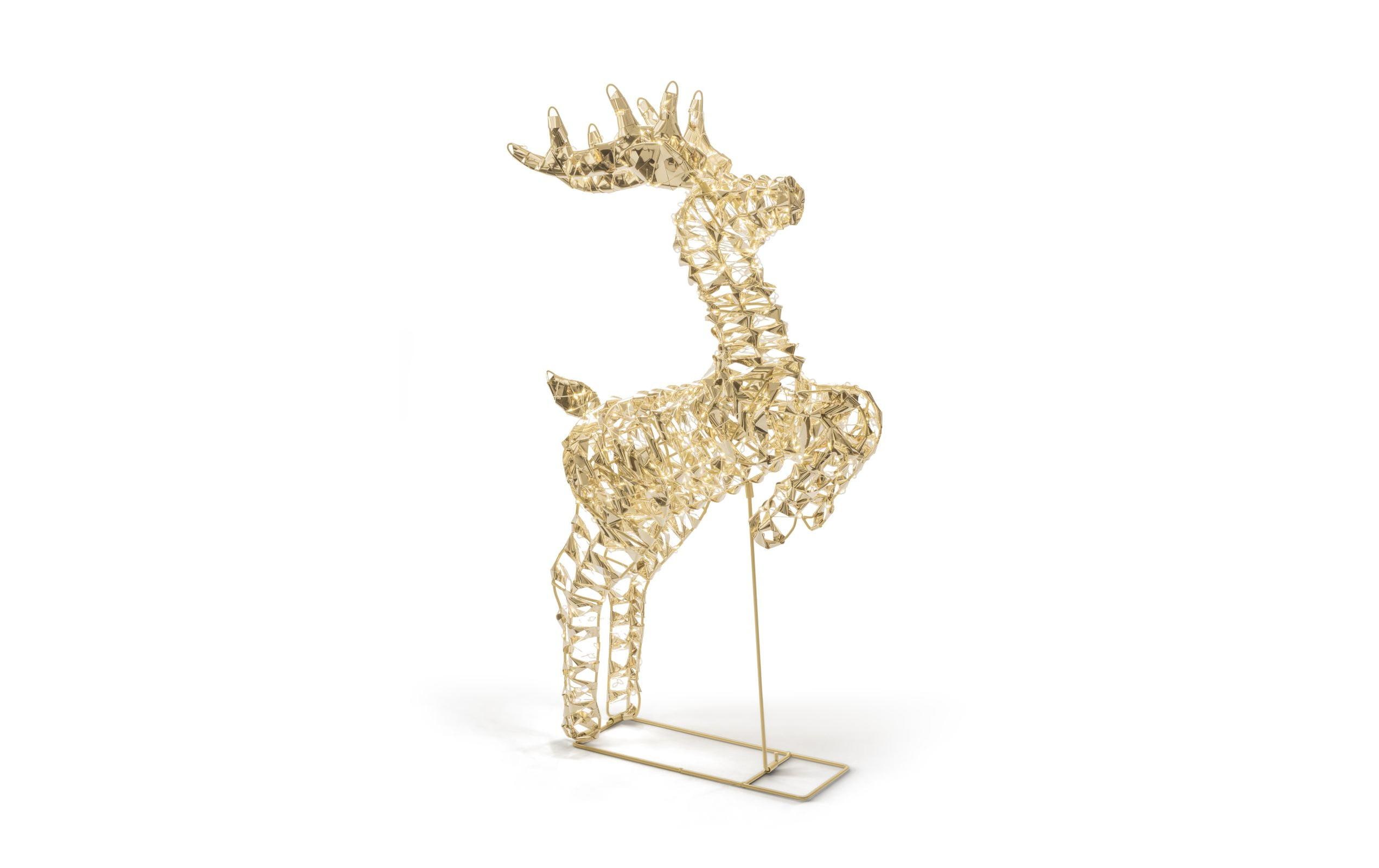 STT LED-Figur Glamour reindeer 70 Gold