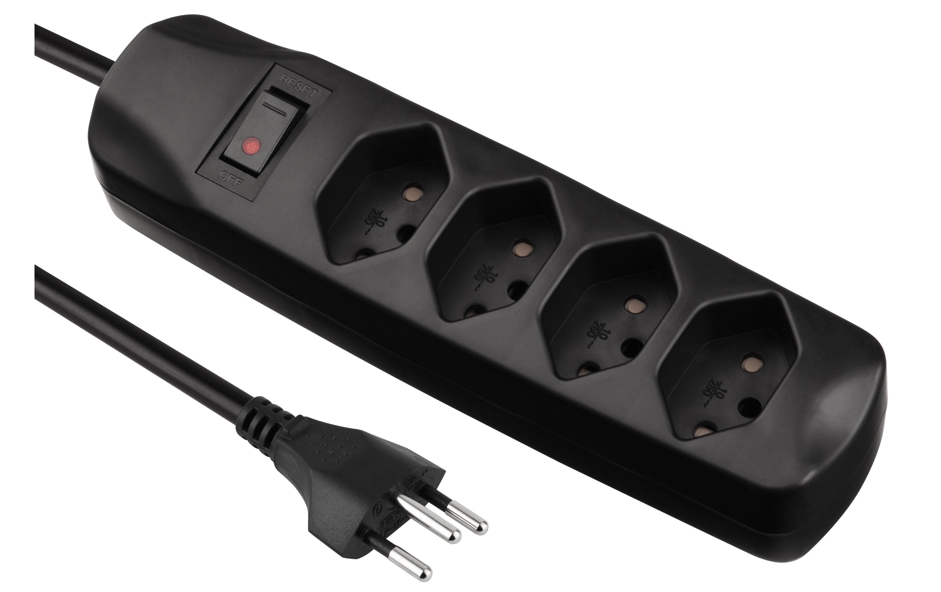 FURBER.power Steckdosenleiste 4x T13 mit Schalter – Steckerleiste von FURBER.power