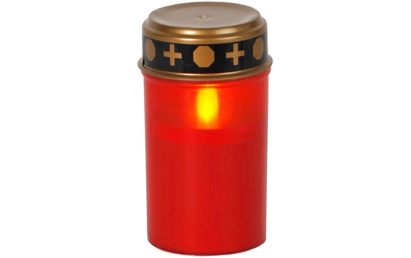 Dameco LED Grabkerze rot