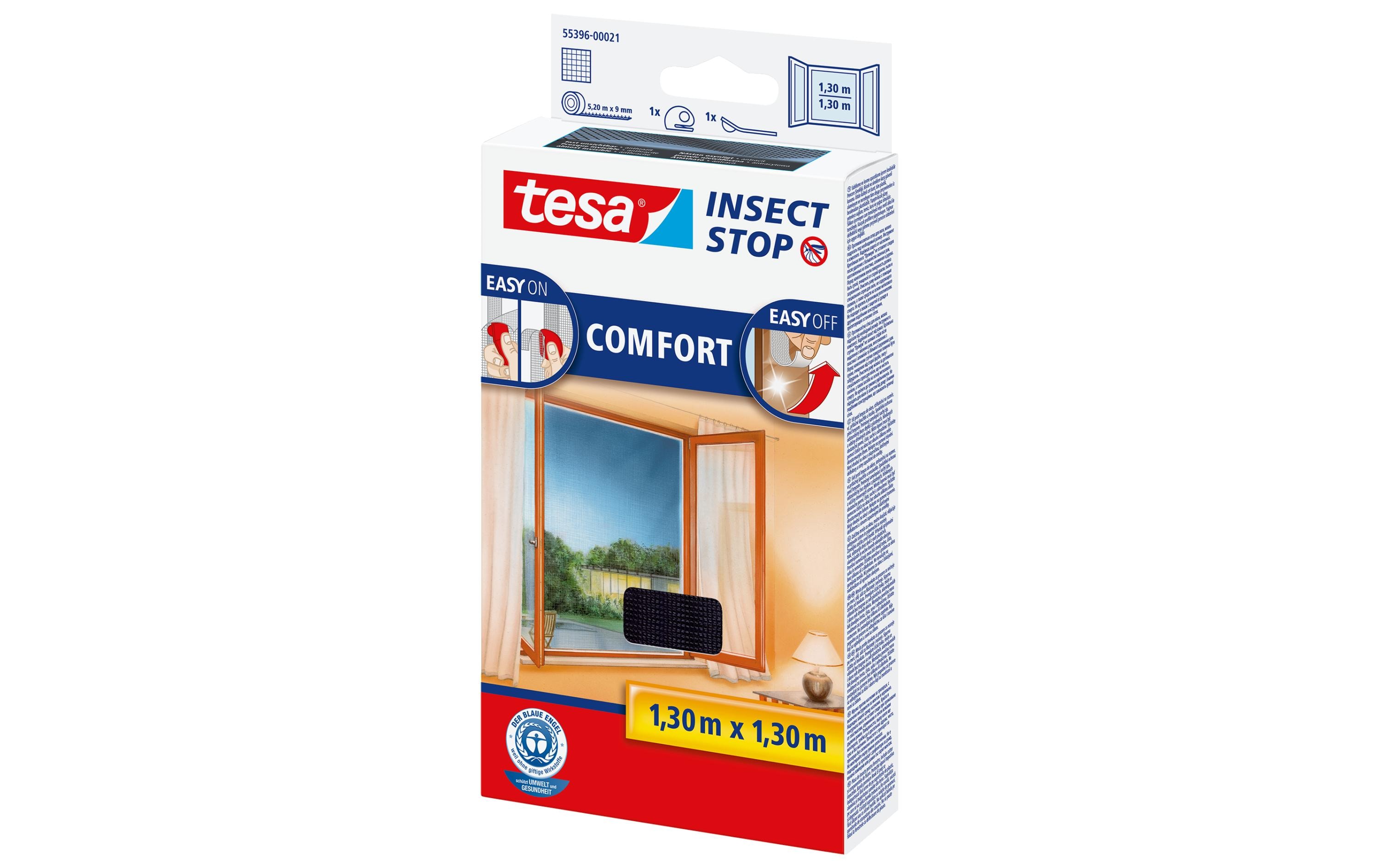 Tesa Insect Stop Comfort Fenster anthrazit